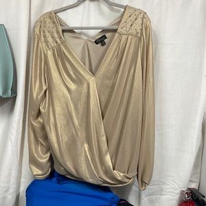 Thalia Sodie Gold Blouse